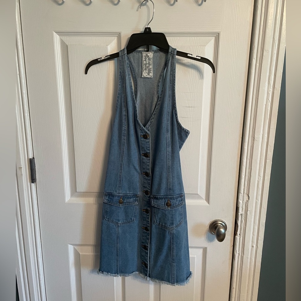 Button Up Romper Dress